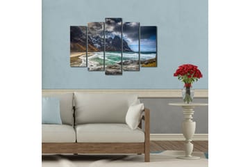 Canvasmålning Dekorativ 5 Delar - Flerfärgad - Inredning - Tavlor & posters - Canvastavla