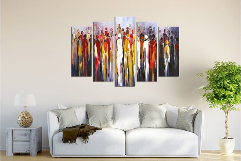 Canvasmålning Dekorativ 5 Delar - Flerfärgad - Inredning - Tavlor & posters - Canvastavla
