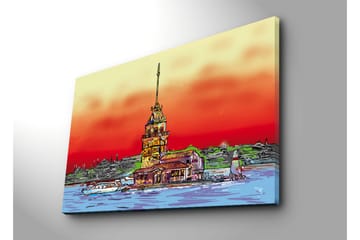 Canvasmålning Dekorativ - Flerfärgad - Inredning - Tavlor & posters - Canvastavla