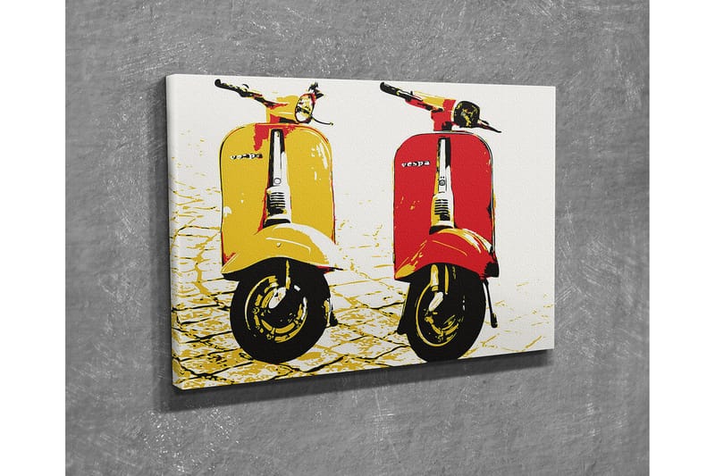 Canvasmålning Dekorativ - Flerfärgad - Inredning - Tavlor & posters - Canvastavla