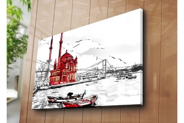 Canvasmålning Dekorativ - Flerfärgad - Inredning - Tavlor & posters - Canvastavla