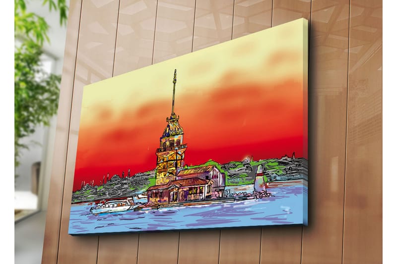Canvasmålning Dekorativ - Flerfärgad - Inredning - Tavlor & posters - Canvastavla