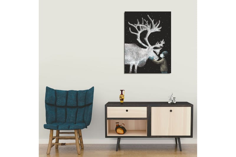 Canvasmålning Dekorativ - Flerfärgad - Inredning - Tavlor & posters - Canvastavla