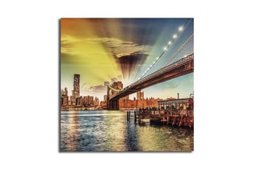Canvasm�ålning Dekorativ - Flerfärgad - Inredning - Tavlor & posters - Canvastavla