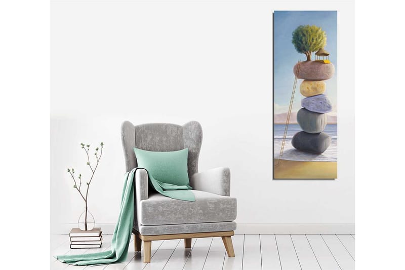 Canvasmålning Dekorativ - Flerfärgad - Inredning - Tavlor & posters - Canvastavla