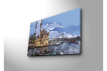 Canvasmålning Dekorativ - Flerfärgad - Inredning - Tavlor & posters - Canvastavla