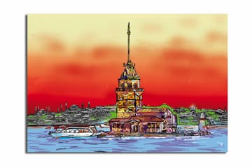 Canvasmålning Dekorativ - Flerfärgad - Inredning - Tavlor & posters - Canvastavla