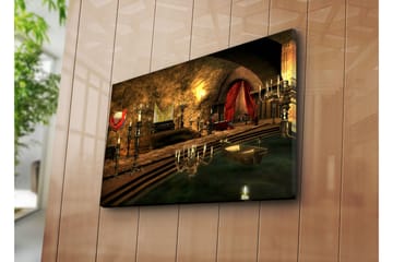Canvasmålning Dekorativ - Flerfärgad - Inredning - Tavlor & posters - Canvastavla