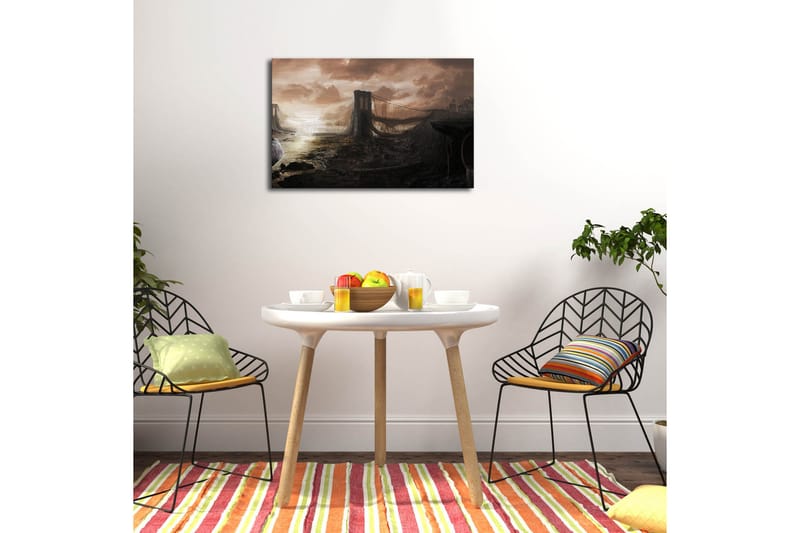 Canvasmålning Dekorativ - Flerfärgad - Inredning - Tavlor & posters - Canvastavla