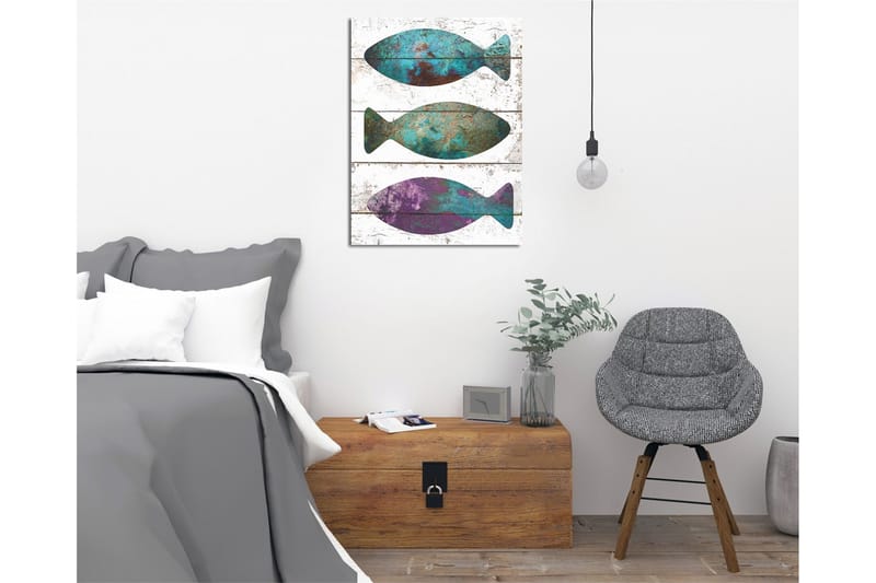 Canvasmålning Dekorativ - Flerfärgad - Inredning - Tavlor & posters - Canvastavla