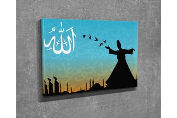 Canvasmålning Dekorativ - Flerfärgad - Inredning - Tavlor & posters - Canvastavla