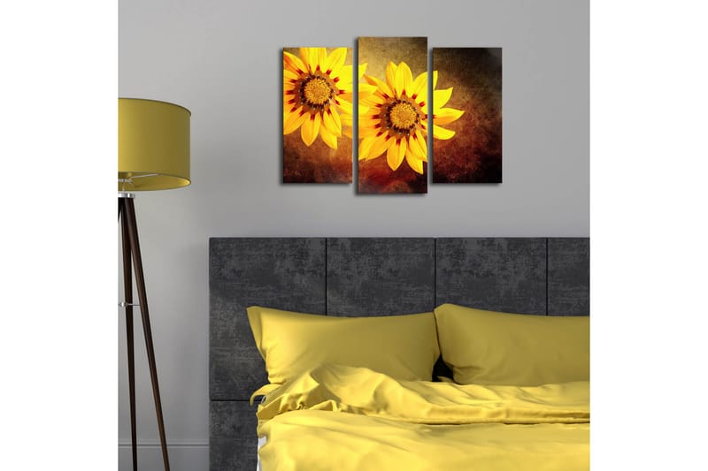 Canvasmålning Dekorativ LED-belysning 3 Delar - Flerfärgad - Inredning - Tavlor & posters - Canvastavla