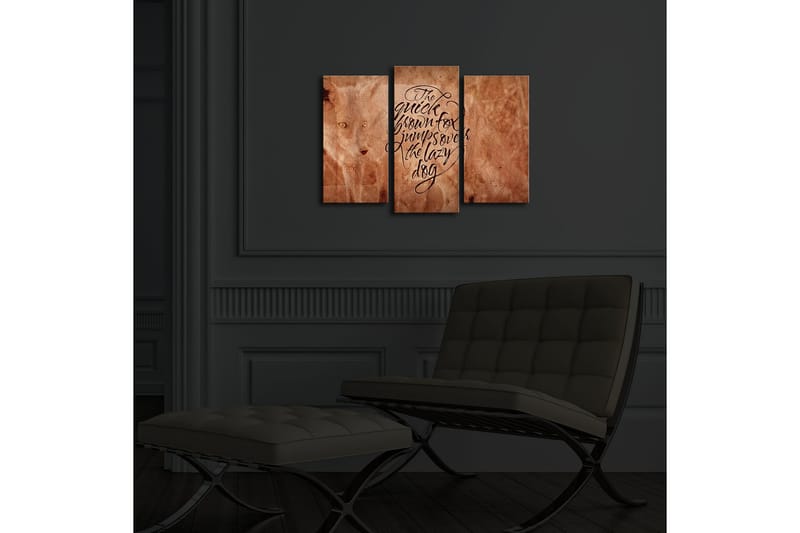 Canvasmålning Dekorativ LED-belysning 3 Delar - Flerfärgad - Inredning - Tavlor & posters - Canvastavla