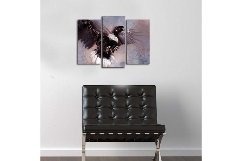 Canvasmålning Dekorativ LED-belysning 3 Delar - Flerfärgad - Inredning - Tavlor & posters - Canvastavla