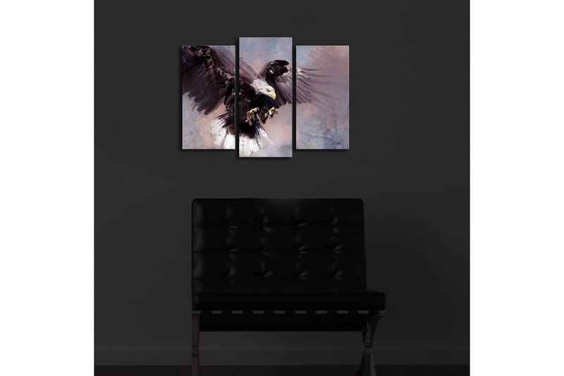 Canvasmålning Dekorativ LED-belysning 3 Delar - Flerfärgad - Inredning - Tavlor & posters - Canvastavla