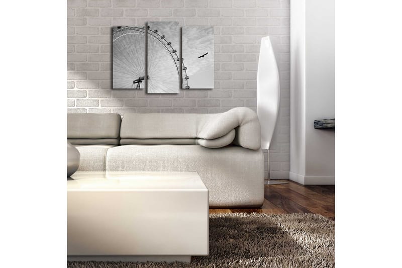 Canvasmålning Dekorativ LED-belysning 3 Delar - Flerfärgad - Inredning - Tavlor & posters - Canvastavla
