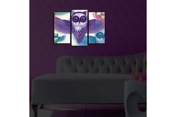 Canvasmålning Dekorativ LED-belysning 3 Delar - Flerfärgad - Inredning - Tavlor & posters - Canvastavla