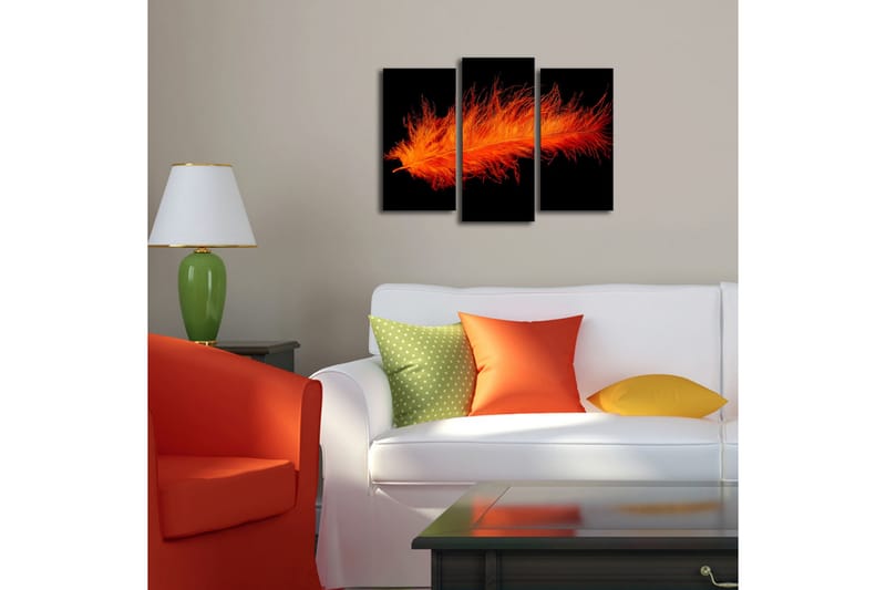 Canvasmålning Dekorativ LED-belysning 3 Delar - Flerfärgad - Inredning - Tavlor & posters - Canvastavla
