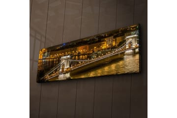 Canvasmålning Dekorativ LED-belysning - Flerfärgad - Inredning - Tavlor & posters - Canvastavla