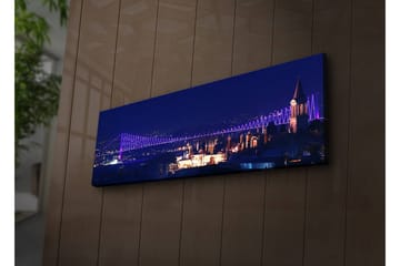 Canvasmålning Dekorativ LED-belysning - Flerfärgad - Inredning - Tavlor & posters - Canvastavla