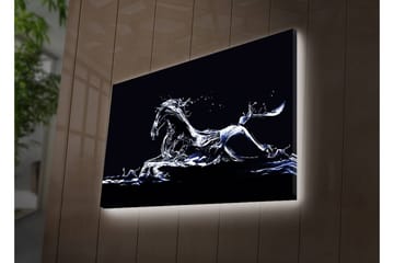 Canvasmålning Dekorativ LED-belysning - Flerfärgad - Inredning - Tavlor & posters - Canvastavla