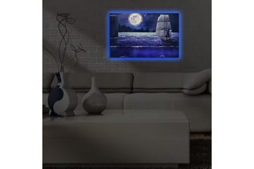 Canvasmålning Dekorativ LED-belysning - Flerfärgad - Inredning - Tavlor & posters - Canvastavla