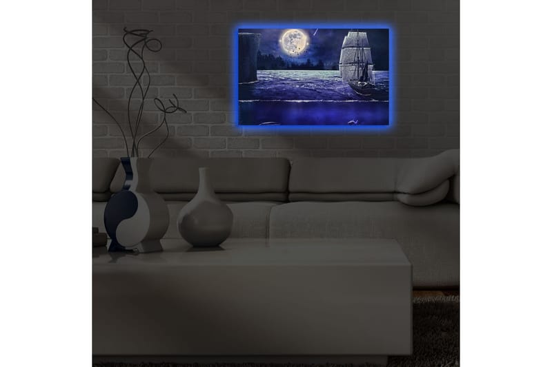 Canvasmålning Dekorativ LED-belysning - Flerfärgad - Inredning - Tavlor & posters - Canvastavla