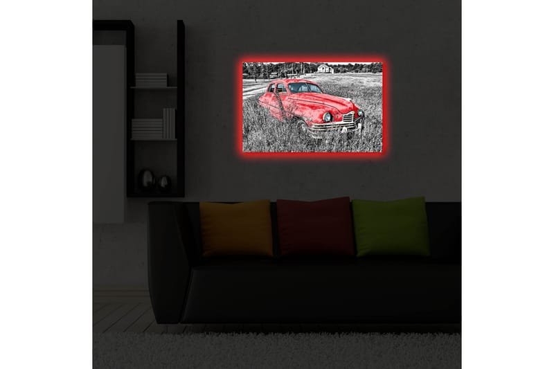 Canvasmålning Dekorativ LED-belysning - Flerfärgad - Inredning - Tavlor & posters - Canvastavla