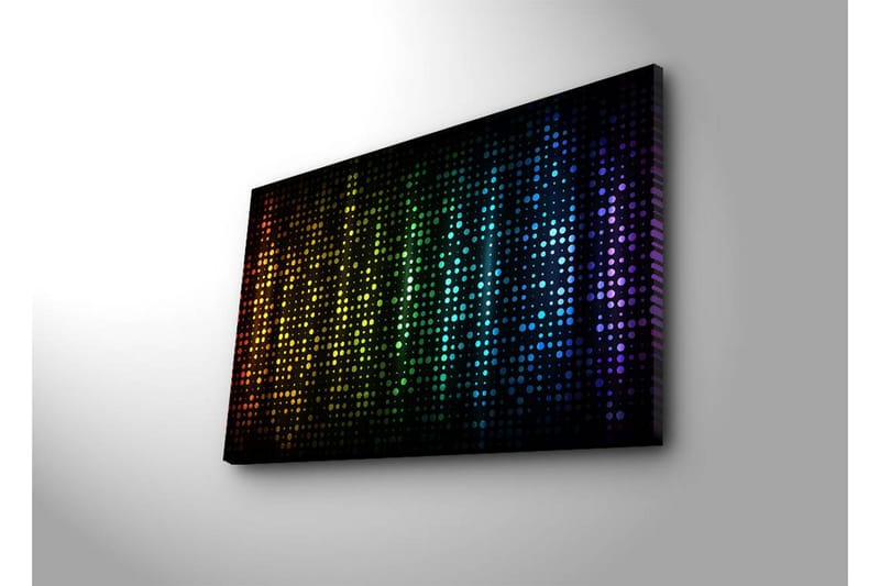 Canvasmålning Dekorativ LED-belysning - Flerfärgad - Canvastavla