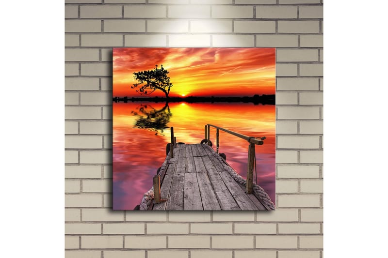 Canvasmålning Dekorativ LED-belysning - Flerfärgad - Inredning - Tavlor & posters - Canvastavla