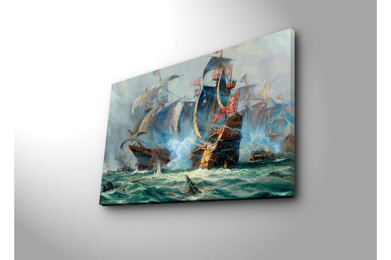 Canvasmålning Dekorativ LED-belysning - Flerfärgad - Inredning - Tavlor & posters - Canvastavla