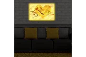 Canvasmålning Dekorativ LED-belysning - Flerfärgad - Inredning - Tavlor & posters - Canvastavla