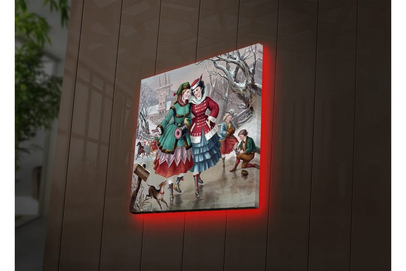 Canvasmålning Dekorativ LED-belysning - Flerfärgad - Inredning - Tavlor & posters - Canvastavla