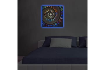 Canvasmålning Dekorativ LED-belysning - Flerfärgad - Inredning - Tavlor & posters - Canvastavla