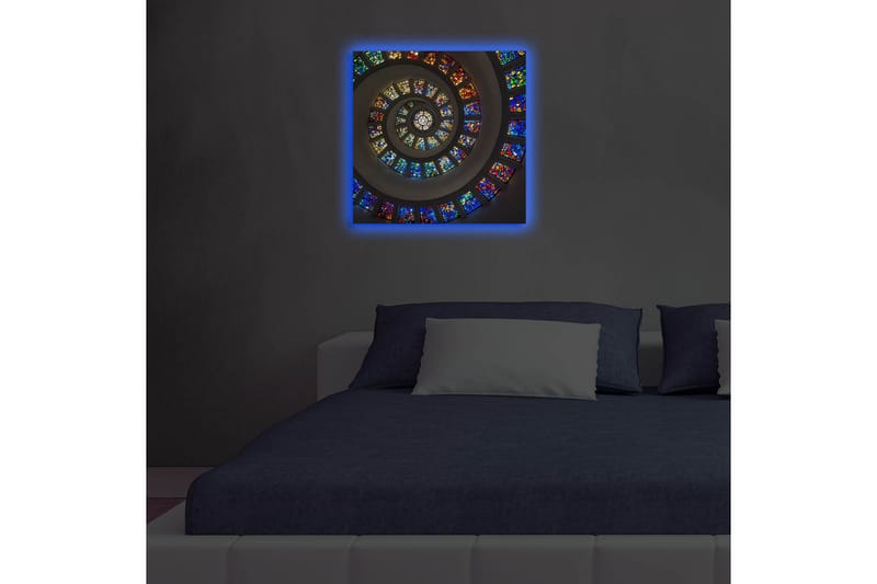 Canvasmålning Dekorativ LED-belysning - Flerfärgad - Inredning - Tavlor & posters - Canvastavla