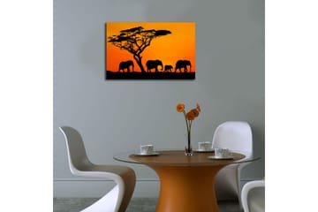 Canvasmålning Dekorativ LED-belysning - Flerfärgad - Inredning - Tavlor & posters - Canvastavla