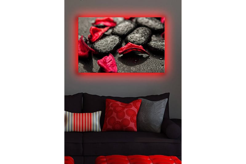 Canvasmålning Dekorativ LED-belysning - Flerfärgad - Inredning - Tavlor & posters - Canvastavla