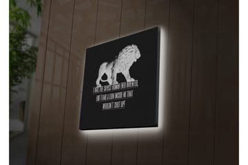 Canvasmålning Dekorativ LED-belysning - Flerfärgad - Inredning - Tavlor & posters - Canvastavla