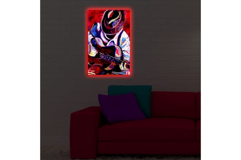 Canvasmålning Dekorativ LED-belysning - Flerfärgad - Inredning - Tavlor & posters - Canvastavla