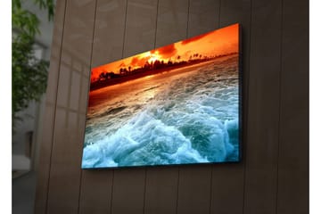 Canvasmålning Dekorativ LED-belysning - Flerfärgad - Inredning - Tavlor & posters - Canvastavla