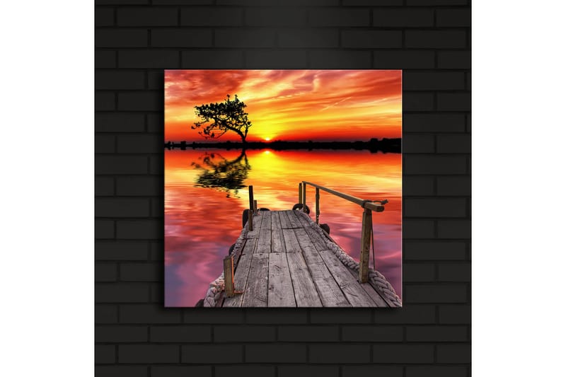 Canvasmålning Dekorativ LED-belysning - Flerfärgad - Inredning - Tavlor & posters - Canvastavla