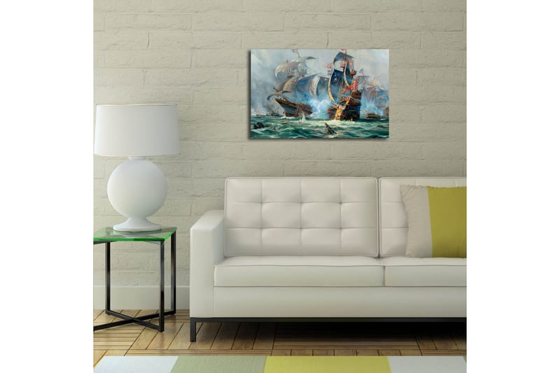 Canvasmålning Dekorativ LED-belysning - Flerfärgad - Inredning - Tavlor & posters - Canvastavla