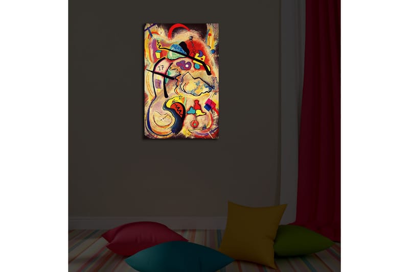 Canvasmålning Dekorativ LED-belysning - Flerfärgad - Inredning - Tavlor & posters - Canvastavla