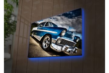 Canvasmålning Dekorativ LED-belysning - Flerfärgad - Inredning - Tavlor & posters - Canvastavla