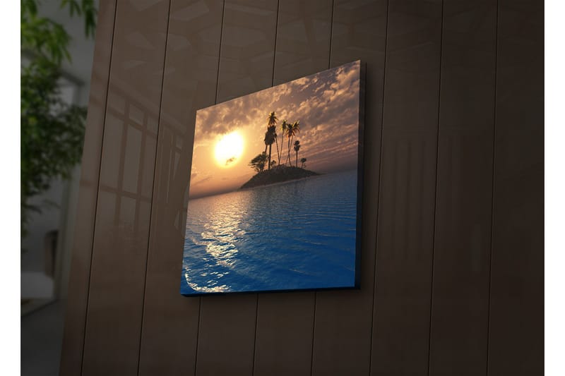 Canvasmålning Dekorativ LED-belysning - Flerfärgad - Inredning - Tavlor & posters - Canvastavla