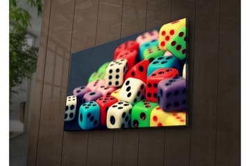 Canvasmålning Dekorativ LED-belysning - Flerfärgad - Inredning - Tavlor & posters - Canvastavla