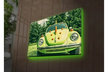 Canvasmålning Dekorativ LED-belysning - Flerfärgad - Inredning - Tavlor & posters - Canvastavla