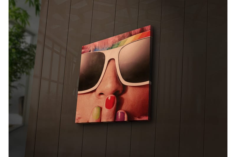 Canvasmålning Dekorativ LED-belysning - Flerfärgad - Inredning - Tavlor & posters - Canvastavla