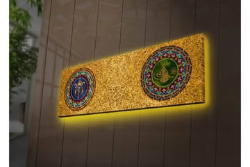 Canvasmålning Dekorativ LED-belysning - Flerfärgad - Inredning - Tavlor & posters - Canvastavla