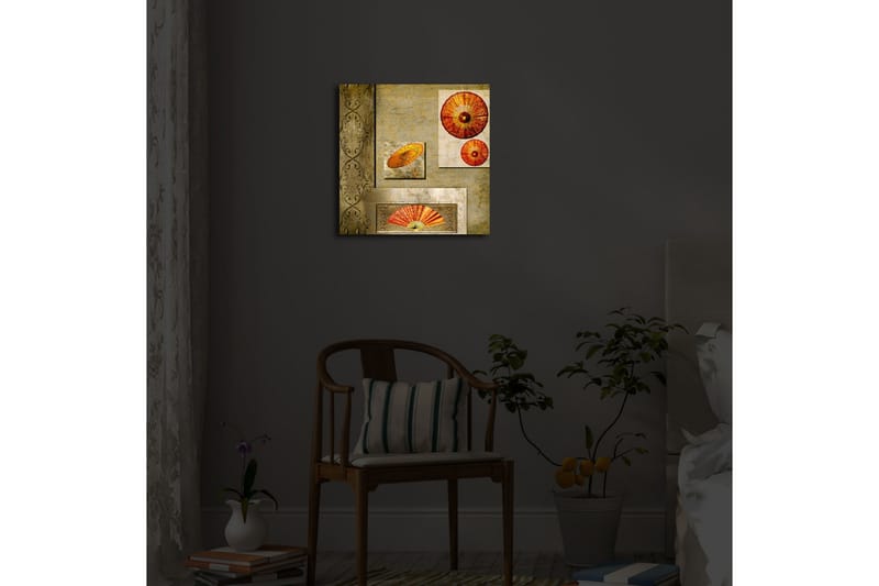 Canvasmålning Dekorativ LED-belysning - Flerfärgad - Inredning - Tavlor & posters - Canvastavla